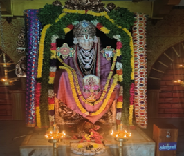 Temple decorations with flowers