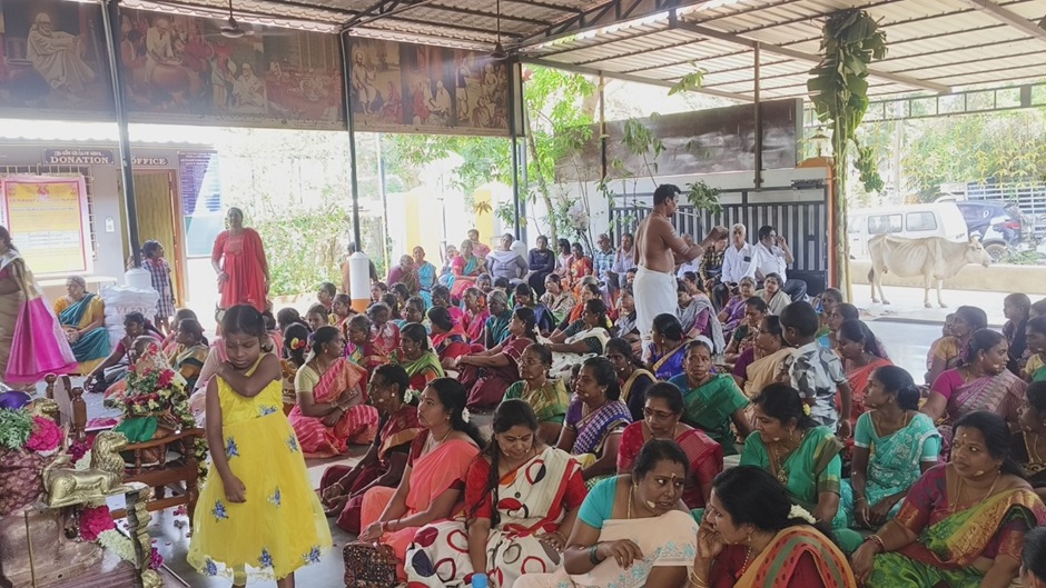 Group meditation session