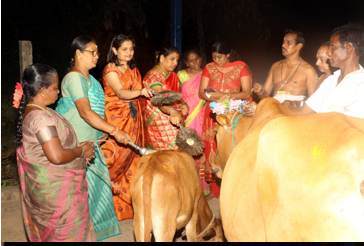 Temple decorations during festival