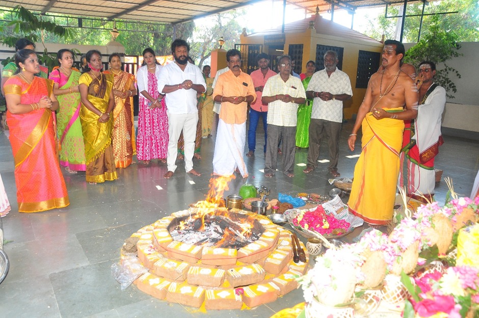Temple decorations during festival